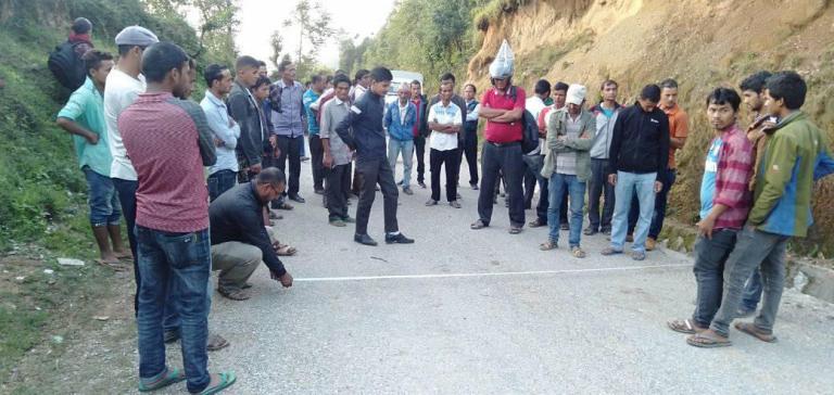 बोलेरोको ठक्करबाट पैदलयात्रीको मृत्यु